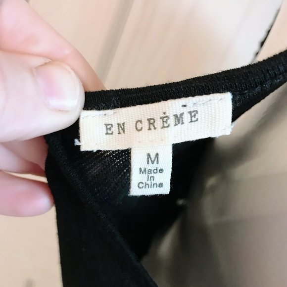 En Creme Black Crochet dress | Medium | Cover Up | Crochet Lace & Semi Sheer EUC - Picture 12 of 14